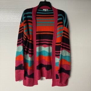 Fashion Nova Multicolor Striped Cardigan